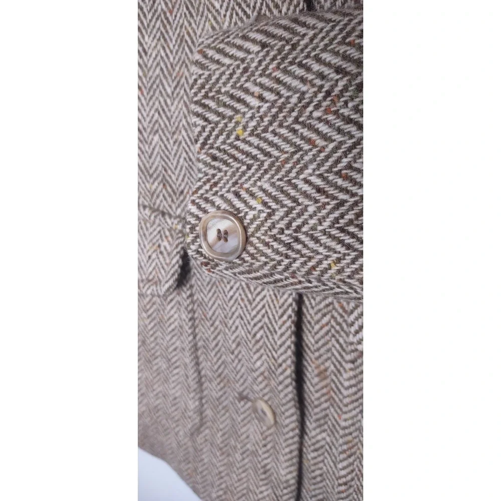 Vintage Wool Coat Jimmy Hourihan Quiet Luxury Tailored Fit Women's M Timeless